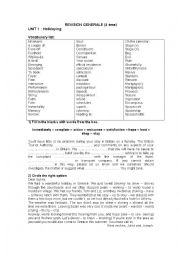 English Worksheet: art shows and hoidaying