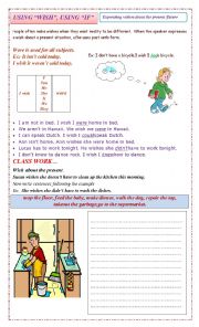 English Worksheet: Express wishes about the present 