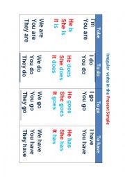 Irregular verbs