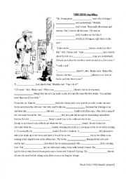 English Worksheet: Matilda - Verb tenses (gap filling)