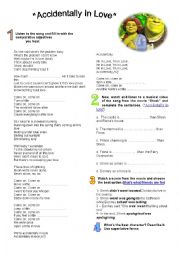 English Worksheet: SONG 