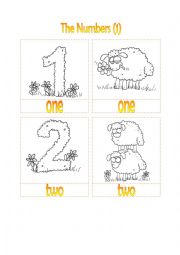 English Worksheet: Numbers - Part 1 