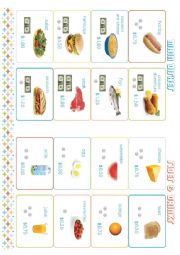 English Worksheet: Restaurant menu