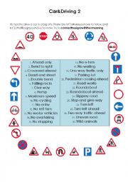 English Worksheet: Car and driving 2