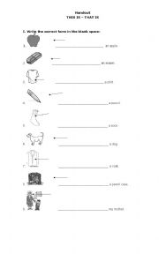 English Worksheet: This-That-These-Those