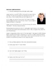 English Worksheet: Past Simple Reading