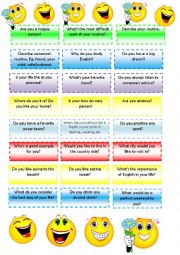 English Worksheet: Conversation Simple Present