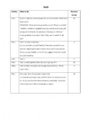 English Worksheet: An Apple a Day Keeps the Doctor Away - Health (Intermediate to Advanced)