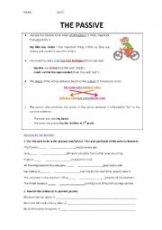 English Worksheet: Passive voice.