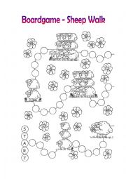 English Worksheet: Boardgame - Sheep Walk