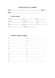 English Worksheet: colours 