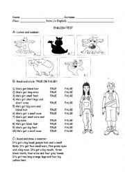 English Worksheet: Have got and the body parts