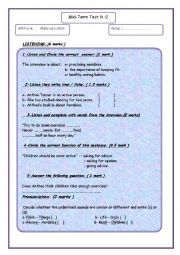 English Worksheet: keeping fit