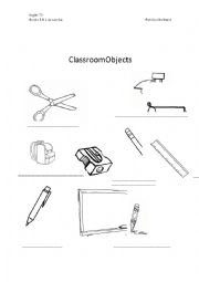 Classroom objects