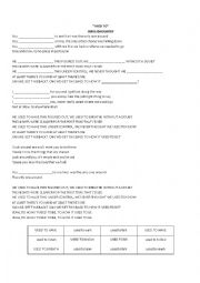 English Worksheet: USED TO