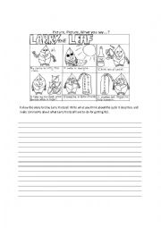 English Worksheet: Larry the Leave