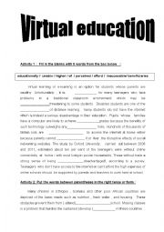 English Worksheet: 4th Form s unit 2 : education matters  Revision/ consolidation  tasks