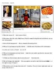 English Worksheet: Picture Discussion- Korean food 