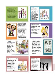 English Worksheet: Family conversation part 1