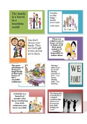 English Worksheet: Family conversation part 2