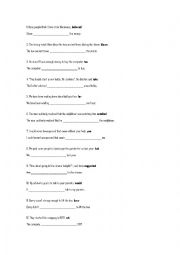 English Worksheet: FIRST CERTIFICATE USE OF ENGLISH