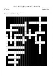 English Worksheet: Group session 8th form