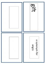 English Worksheet: Synonym match 