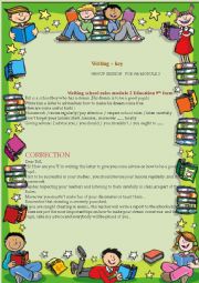 Group Session Worksheet 9th module 2 Education + Key