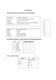 English Worksheet: vocabulary review for 4th form pupils
