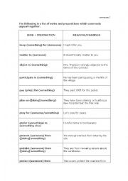English Worksheet: Verb+Preposition Part 2