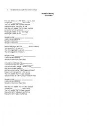 English Worksheet: Dire Straits - Money For Nothing SONG LYRICS