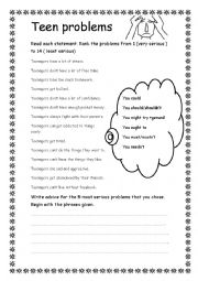English Worksheet: Modal Verbs to give advice