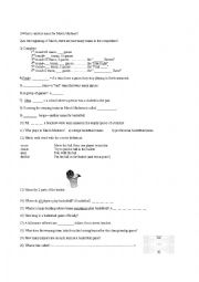 English Worksheet: March Madness