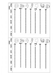 English Worksheet: Clothes