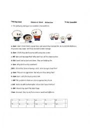 English Worksheet: violence at school