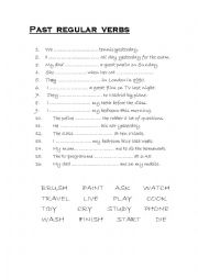 English Worksheet: SIMPLE  PAST