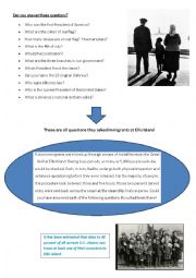 English Worksheet: Ellis Island 