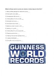 English Worksheet: The Record Breaker Documentary Worksheet