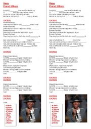 English Worksheet: Pharrell Williams - Happy