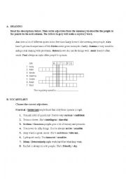 English Worksheet: reading grammar and vocabulary worksheet with alot of fun activities