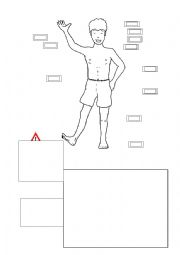 English Worksheet: Body parts vocabulary set