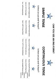 English Worksheet: Overview: the tenses