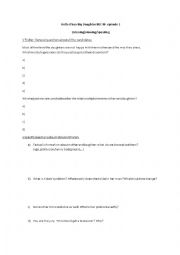 English Worksheet: describing appearance TV Show 