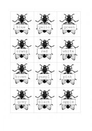 English Worksheet: Fly swater vocabulary game