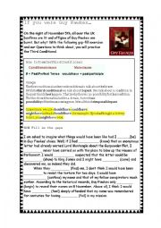 English Worksheet: Guy Fawkes Gap-fill text