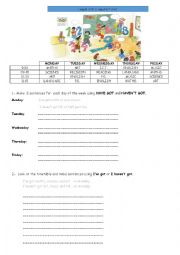 English Worksheet: I HAVE GOT / I HAVENT GOT