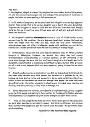 English Worksheet: Test2 3 Sc sahir