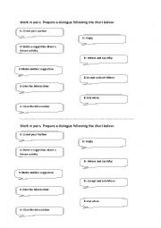 English Worksheet: Making suggestions (Practice)