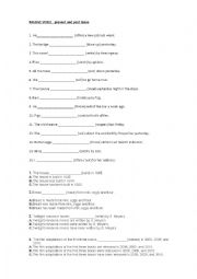 English Worksheet: present and past passive