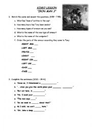 English Worksheet: Video Lesson 
